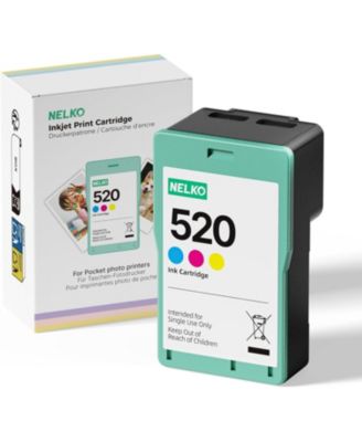 520 Genuine Color Ink Cartridges, High-Yield Ink Cartridge Compatible with PP01 &PP03, Photo Printer Cartridge for Instant Photo Printing