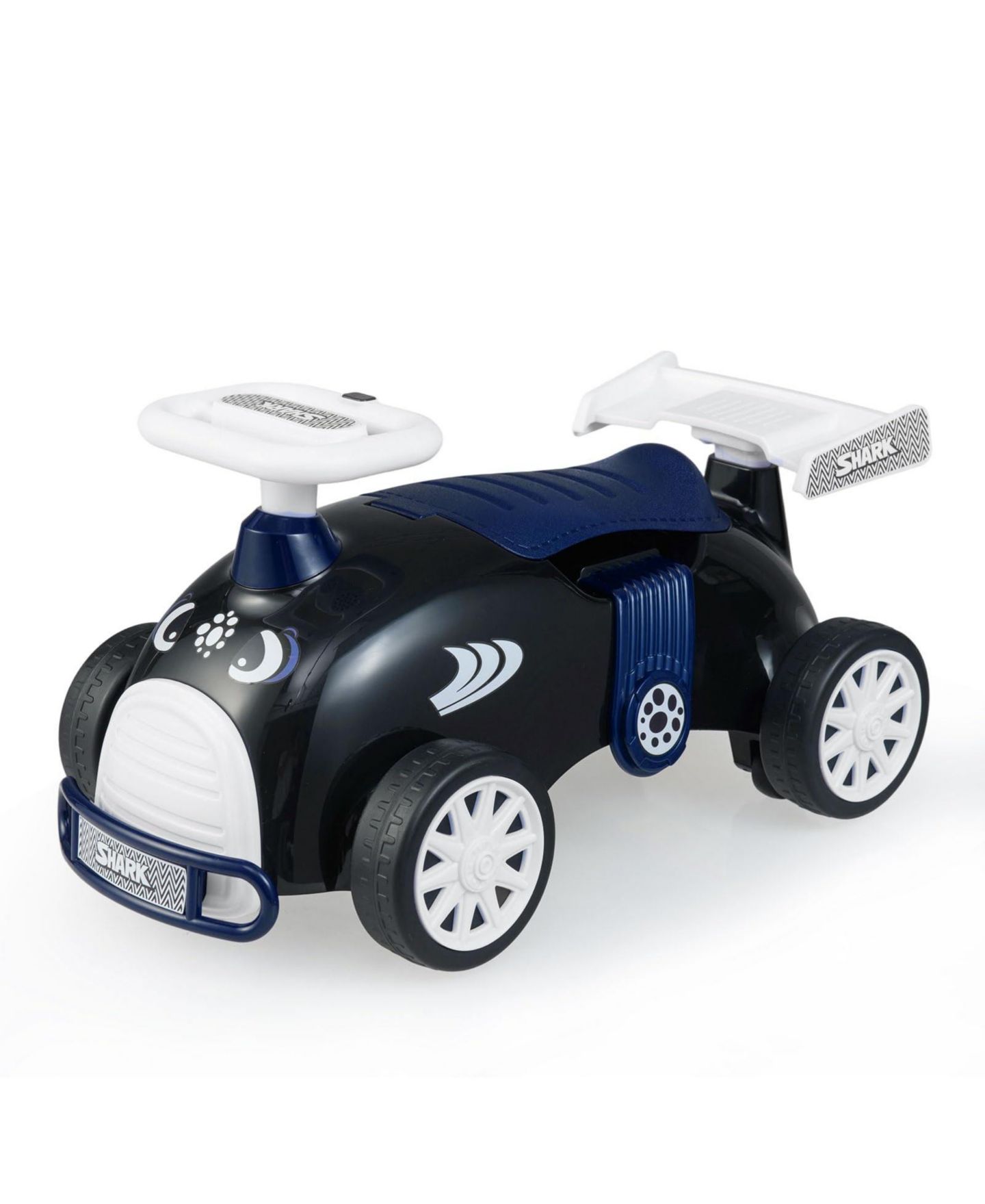 Детская игрушка Mecale Kids Ride-On Car with Musical Steering Wheel and Under-Seat Storage, Ages 1+, цвет: Чёрный — фото 1
