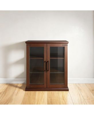 Elegant Multi Use Cabinet with Glass Doors for Home Decor
