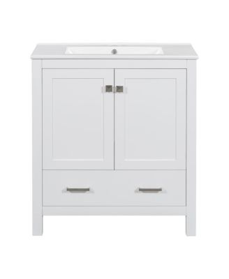 30" Bathroom Vanity with Sink, Solid Wood Cabinet & Soft Close Doors, Drawer Storage for Modern Bathrooms