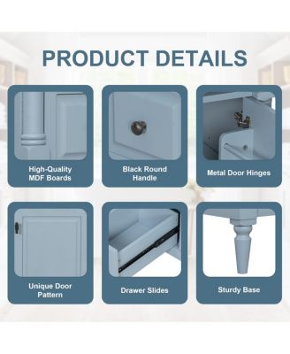 30" Bathroom Vanity with Ceramic Sink, Modern  Solid Wood Freestanding Bathroom Cabinet for Small Spaces