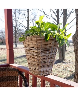 Square Tapered Planter with   Plastic Insert