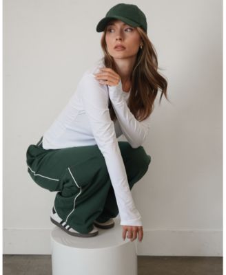 Women's Rugby Piping Relaxed Wide Leg Pant