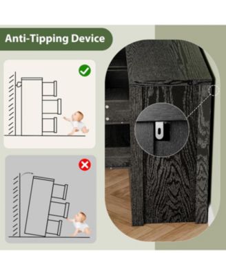 7 Drawer Dresser for Bedroom, Wide Modern Chest of Drawers, Large Wood Dresser Wooden Storage Organizer for Living Room