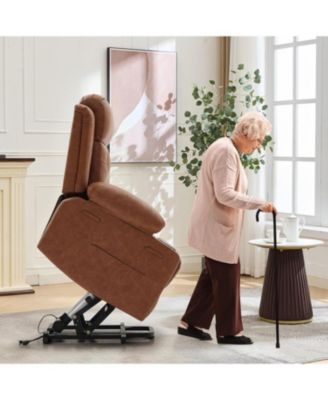Power Lift Recliner Chair for Elderl y,Electric Lift Chair with Vibration Massage and Lumbar Heating