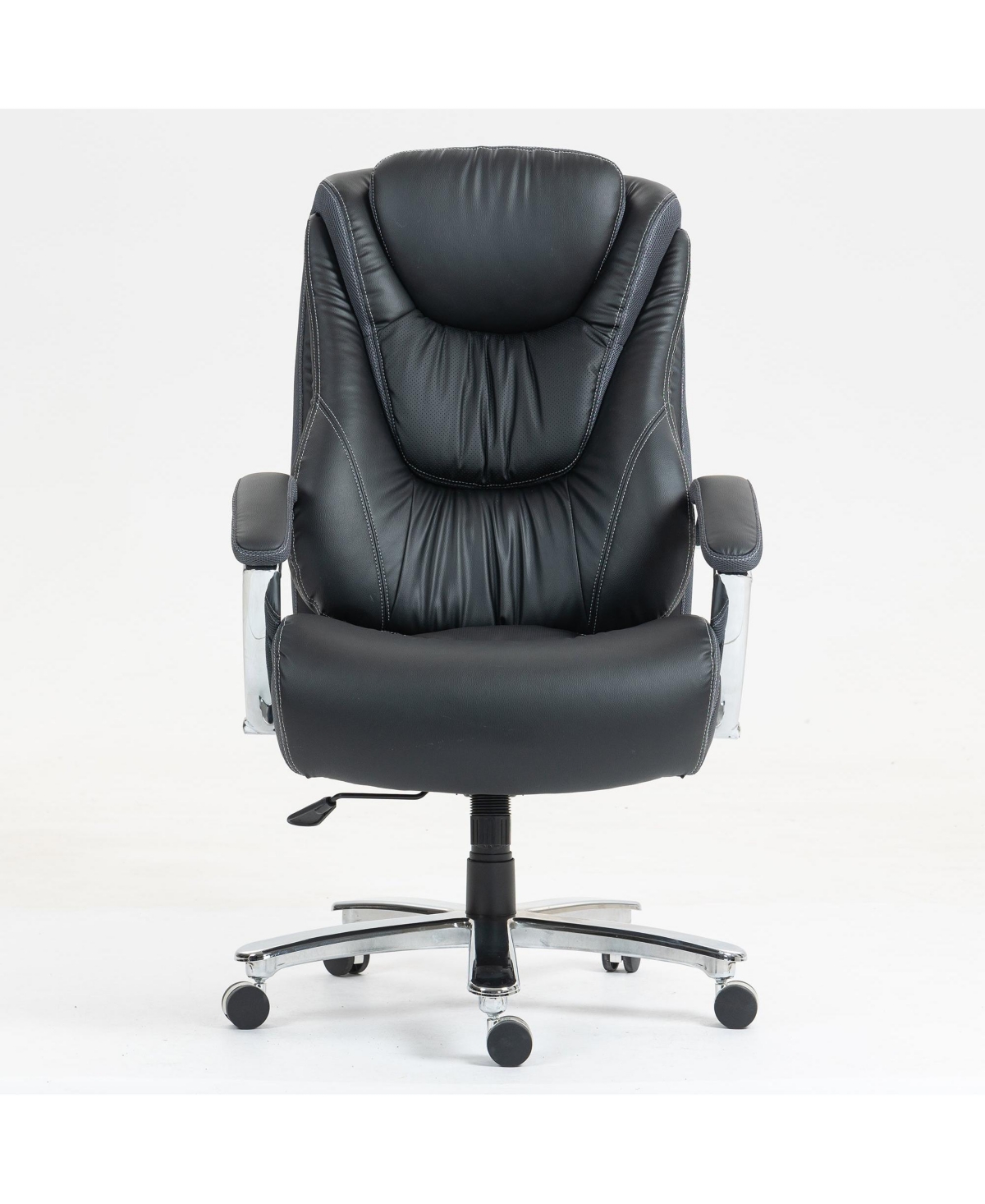 Boyel Living High Back Cotton Fabric Office Chair with Adjustable Height & Lumbar Support