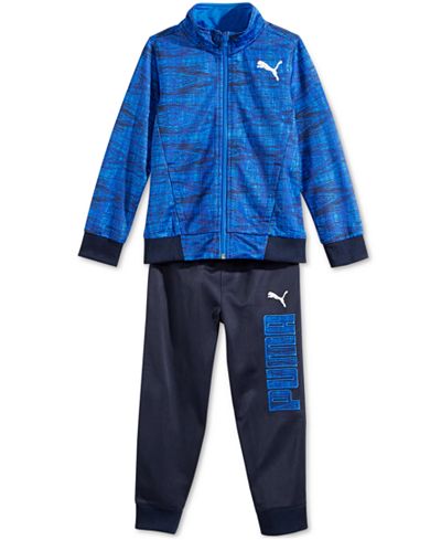 Puma Little Boys' 2-Pc. Tricot Track Jacket and Pants Set