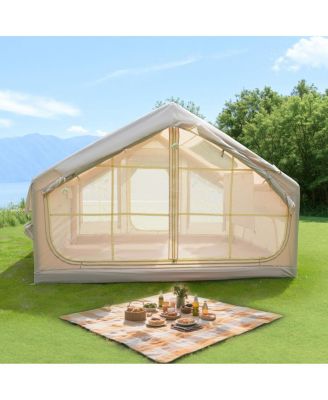 4 Season Inflatable Camping Tent, Waterproof, Windproof, Skylight, Mesh