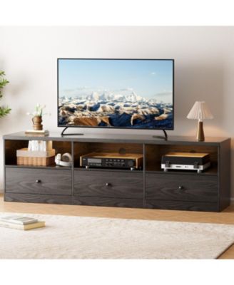 70" TV Stand with Storage Drawer, Entertainment Center for TVs up to 80", Modern TV Stands for Living Room