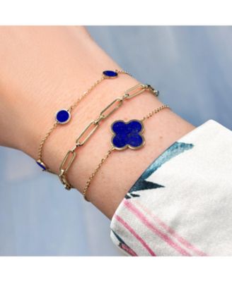 Lapis Bubble Chain Bracelet