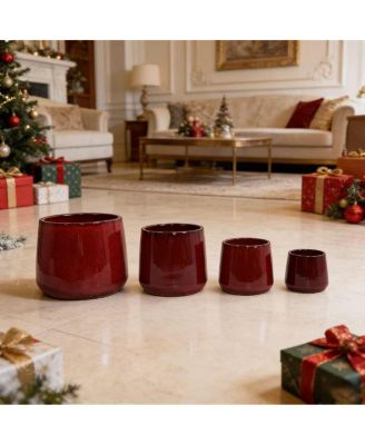 Handmade Ceramic Flower Pot Set