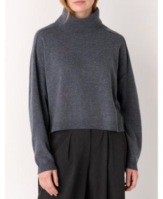 Women's Wool Cowl Neck Knit Sweater