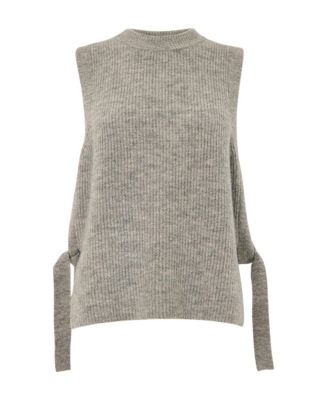 Women's Wool Mix Side Tie Detail Tank