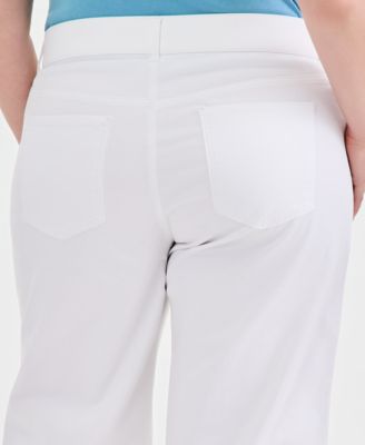 Plus Size High-Rise Shaping Cropped Jeans