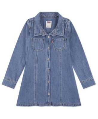 Toddler Girls' 2T-4T Western Denim Shirt Dress