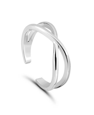 Polish Infinity Sign Adjustable Toe Ring 18Kt Gold over Sterling Silver