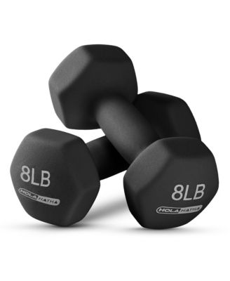 2, 3, 5, 8 & 10 Pound Neoprene Dumbbell Weight Set with Storage Rack