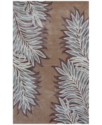 Kas - Bob Mackie Home 1003 Caramel Folia 7'6" Round Rug