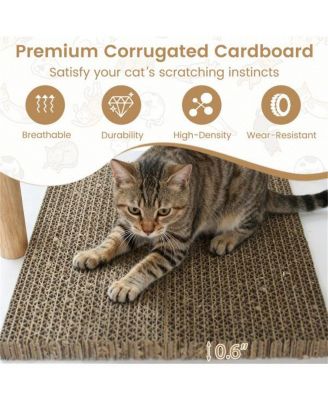 Multi-Level Cat Tree with 2 Scratching Pads, Dual-Door Condo & Anti-Tip Kit for Indoor Cats