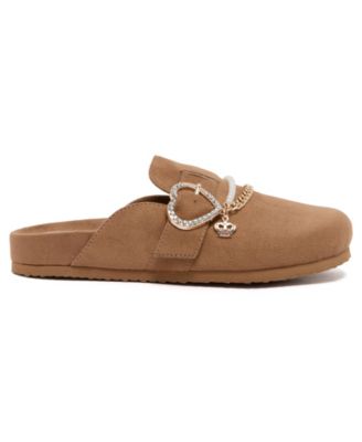 Women's Dove Heart Buckle Clog Slippers