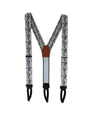 Men's Ambrose Dapper Night Silk Formal End Suspenders and Necktie Set