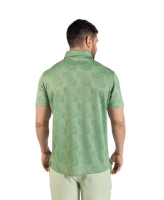 Men's Distressed Floral Modal Polo