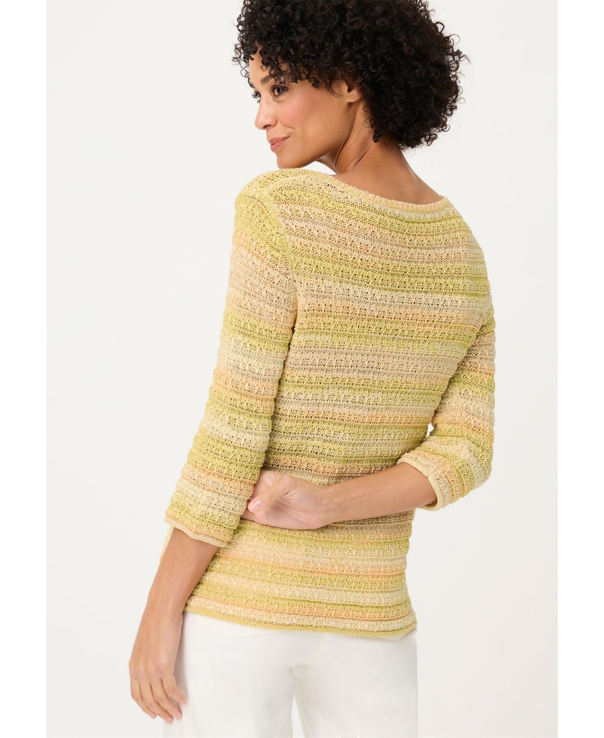 Olsen Women's Ombre Stripe Sweater