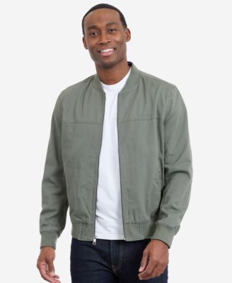 Men's Collared Bomber Jacket