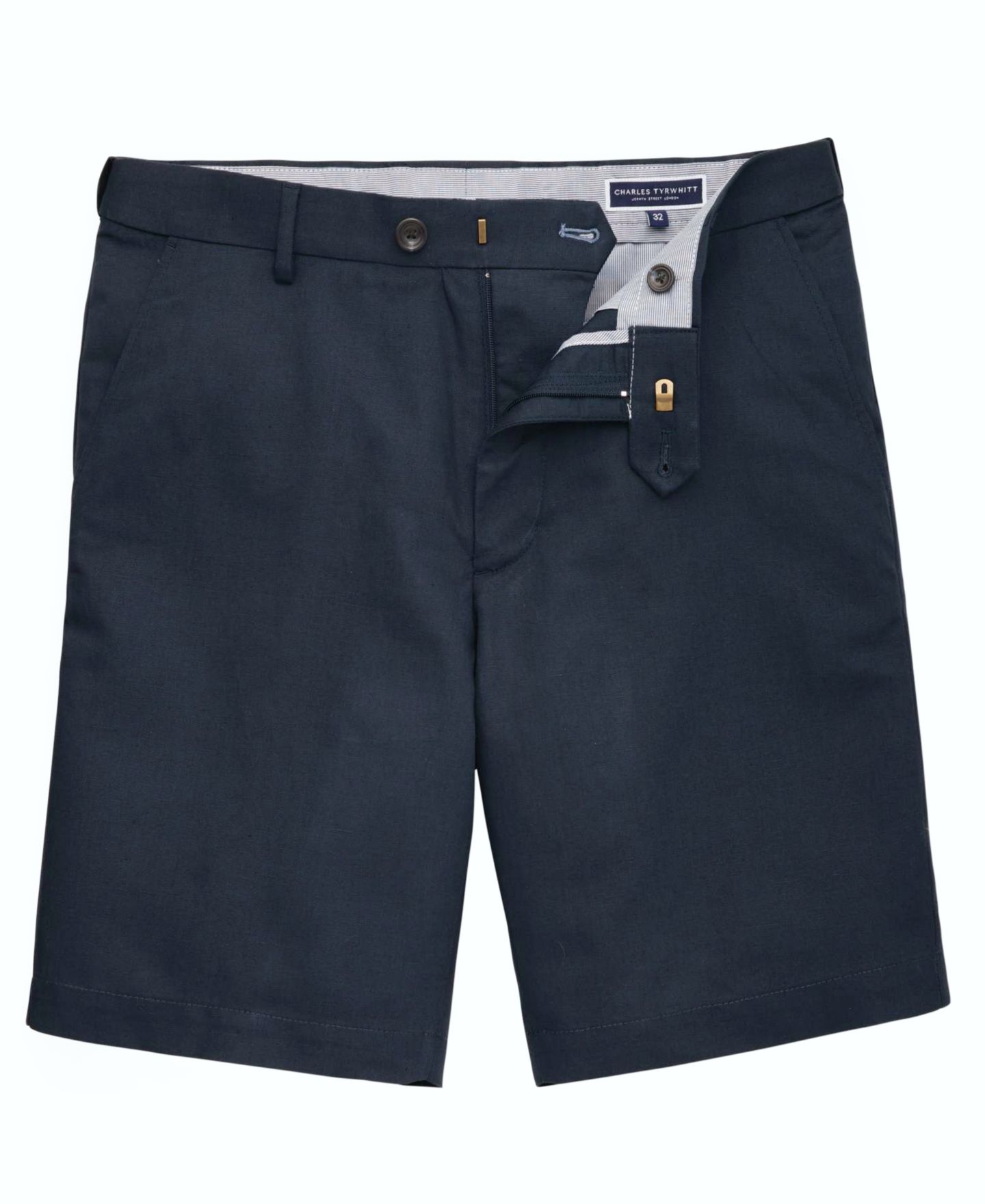 Мужские шорты Charles Tyrwhitt Lightweight Regular-Fit, цвет: Чернильный синий — фото 4