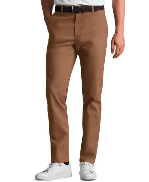 Мужские брюки Charles Tyrwhitt Toffee Slim-Fit Ultimate Chino, цвет: Верблюжий