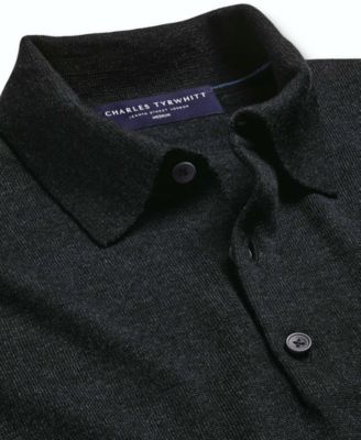 Men's Merino Wool Polo Sweater