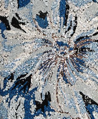 Juniors' Sequin Square-Neck Maxi Dress