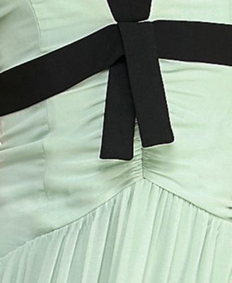 Juniors' Halter V-Neck Chiffon Maxi Dress