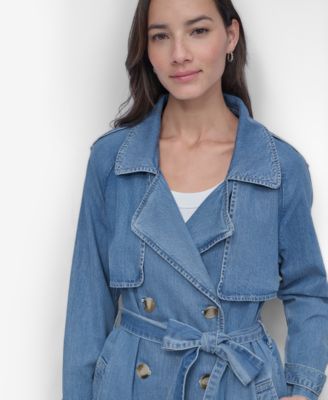 Women's Storm Flap Denim Trench Coat