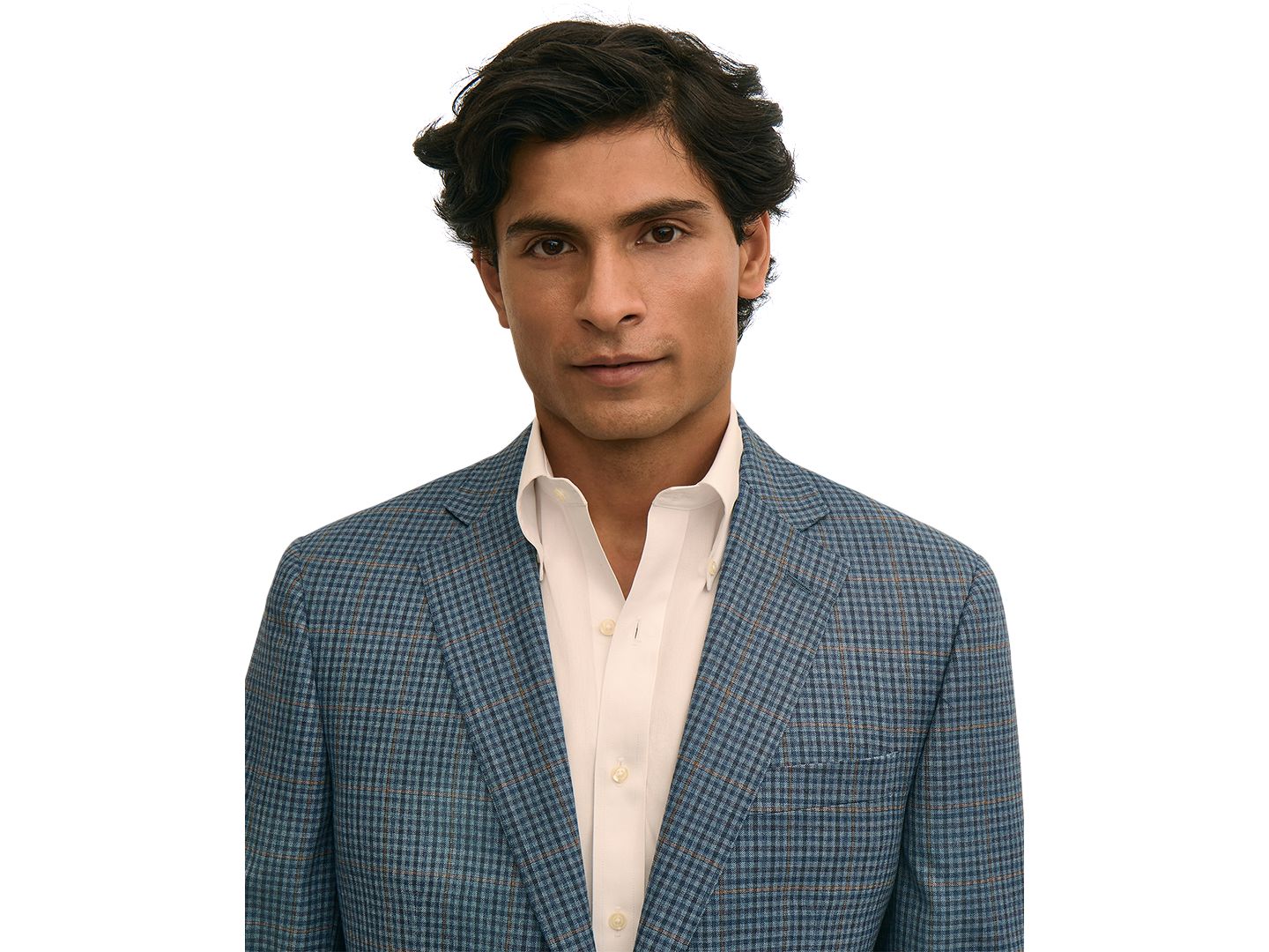 Мужские пиджаки B By Brooks Brothers Plaid Stretch Classic-Fit Blazer, цвет: Синий — фото 3