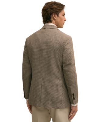 Brooks Brothers Men's Hopsack Classic-Fit Wool Blazer