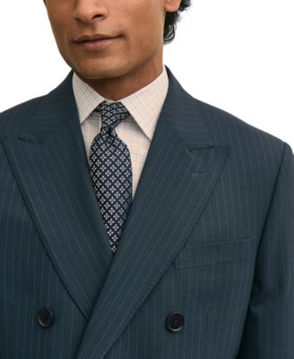 Brooks Brothers Men's Pinstripe Double-Breasted Suit Jacket
