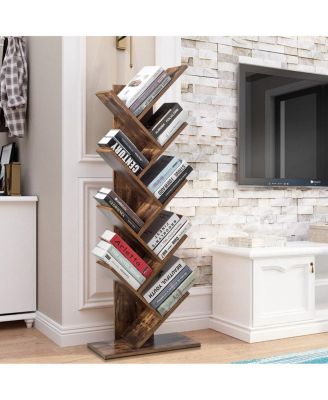 8-Tier Free Standing Tree Bookshelf