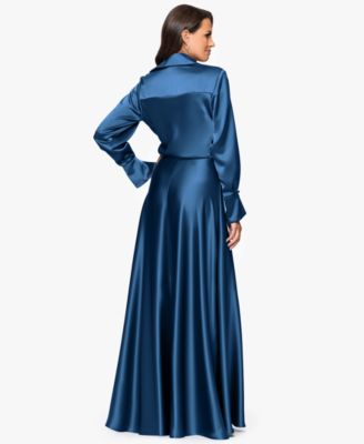 Women's Collared Long-Sleeve Dress