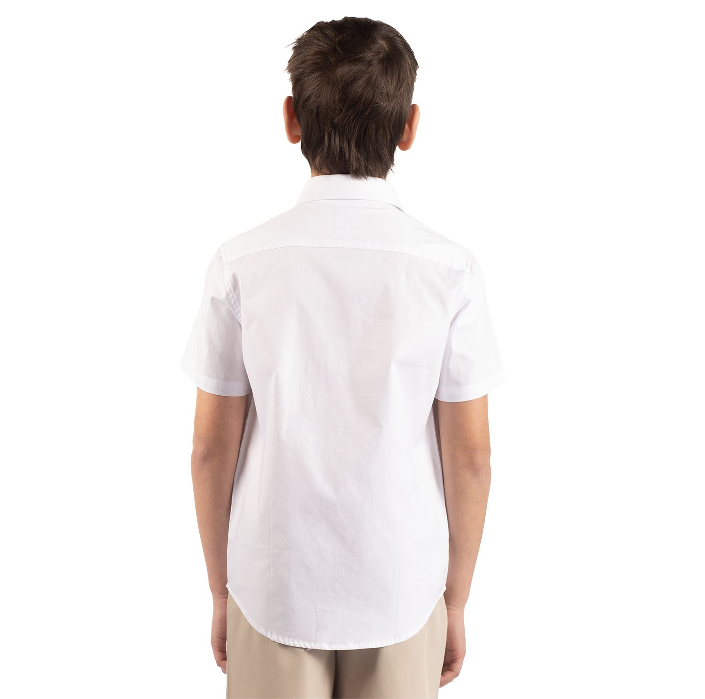 Рубашка Tailorbyrd Signature Oxford Short Sleeve Shirt для мальчиков, цвет: Белый — фото 2