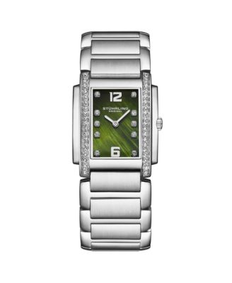 Serafine 4089.3 Women s Rectangular Quartz Watch,   Mother-of-Pearl Dial & Swarovski Crystal Bezel