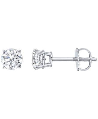 Diamond Stud Earrings (1 ct. t.w.) in 14k White Gold