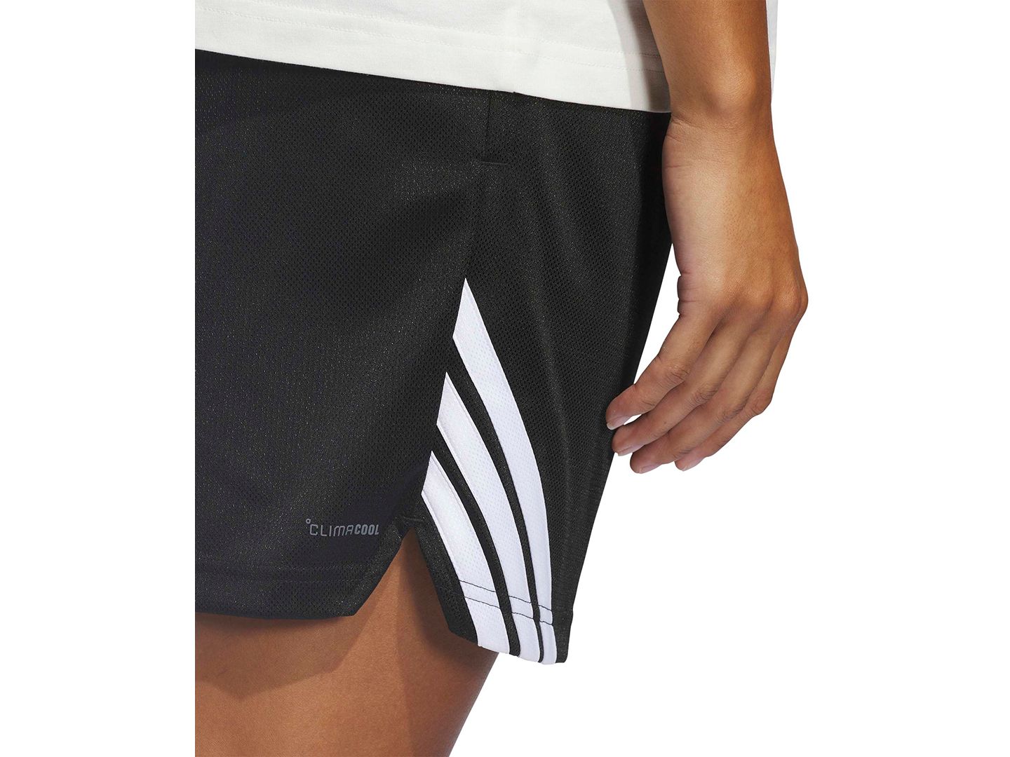 Женские шорты adidas 3-Stripe Basketball, цвет: Чёрный — фото 3