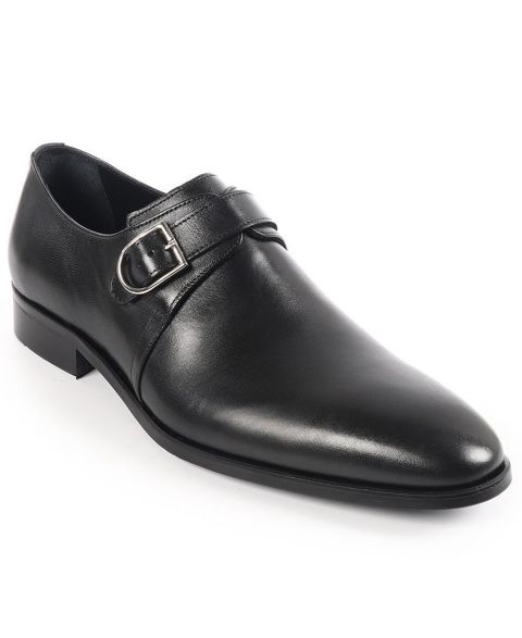 Мужские туфли VELLAPAIS Classic Buckled Dress Shoes, цвет: Чёрный