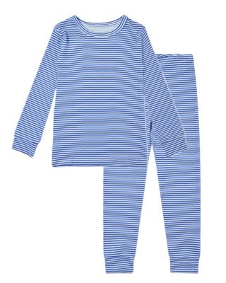 Boys Cobalt Stripe Pajama Set