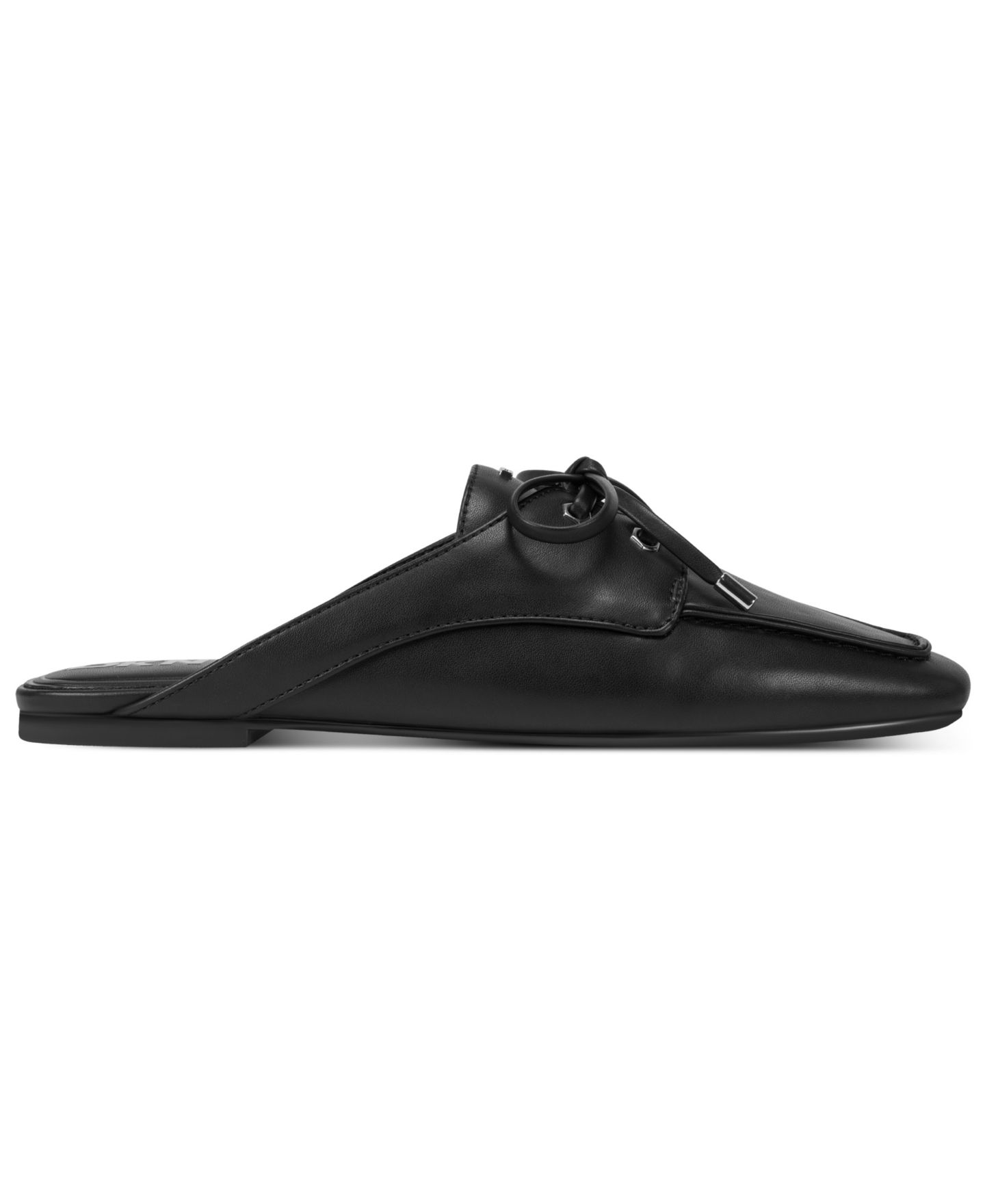 Женские сабо DKNY Delmar Slip-On Boat Mule Flats, цвет: Чёрный — фото 2
