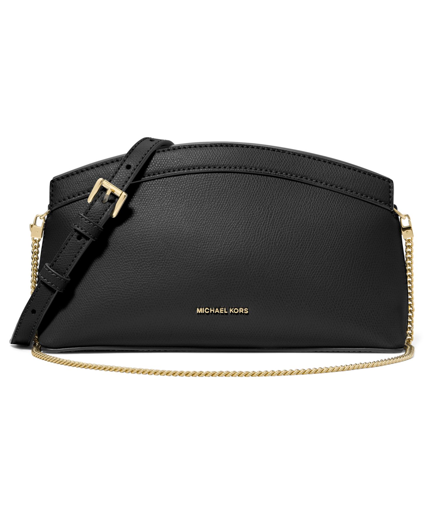 Женский клатч Michael Kors Athena Small Done Chain Clutch Crossbody, цвет: Чёрный — фото 1