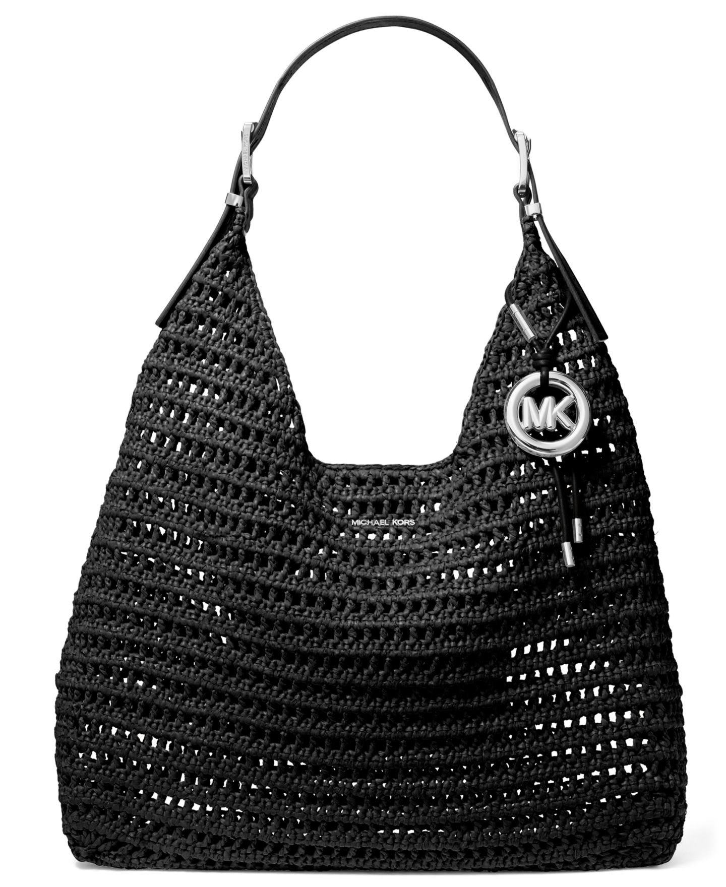 Женская сумка MICHAEL Michael Kors Nolita Large Hobo Shoulder, цвет: Чёрный — фото 1
