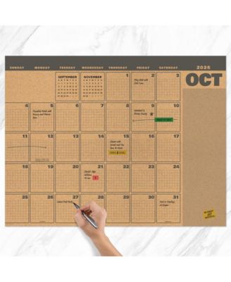 July 2026 - June 2027 Trail + Timber Large Desk Pad Monthly Blotter Calendar