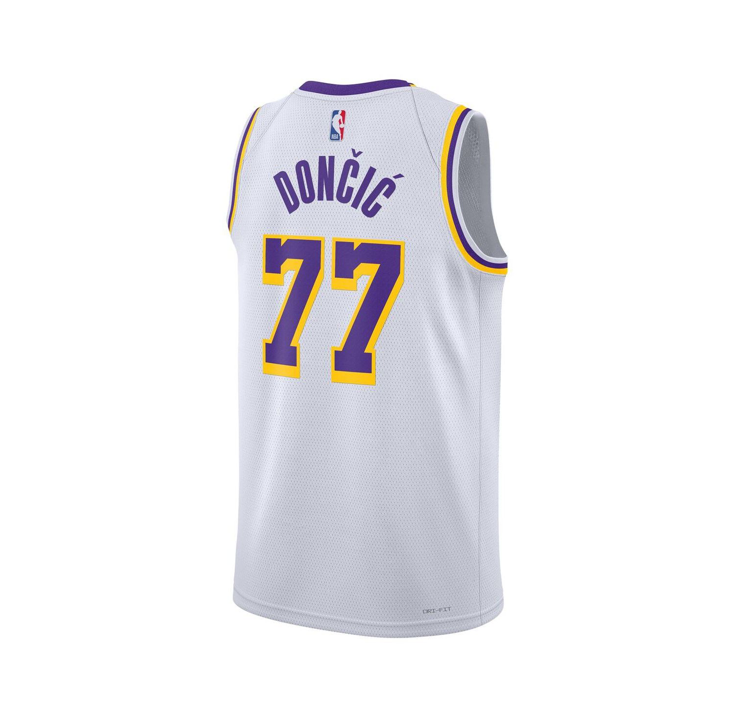 Men's and Women's Luka Doncic White Los Angeles Lakers Swingman Jersey - Association Edition